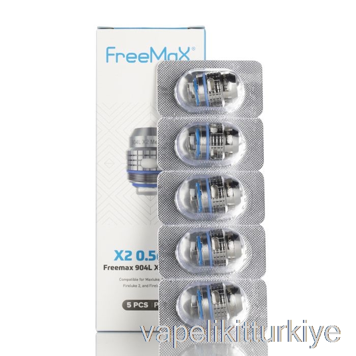 Vape Elektronik Sigara Freemax Maxluke 904l X Yedek Bobinler 0.5ohm 904l X2 çift örgü Bobinler